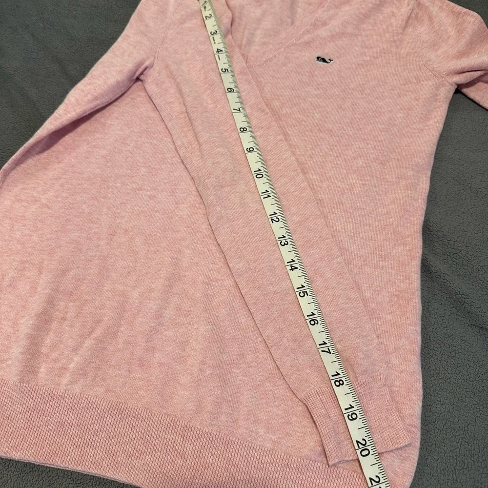 Vineyard Vines Women's Sz: XS Pink V-Neck Cotton Lightweight Pullover Sweater.